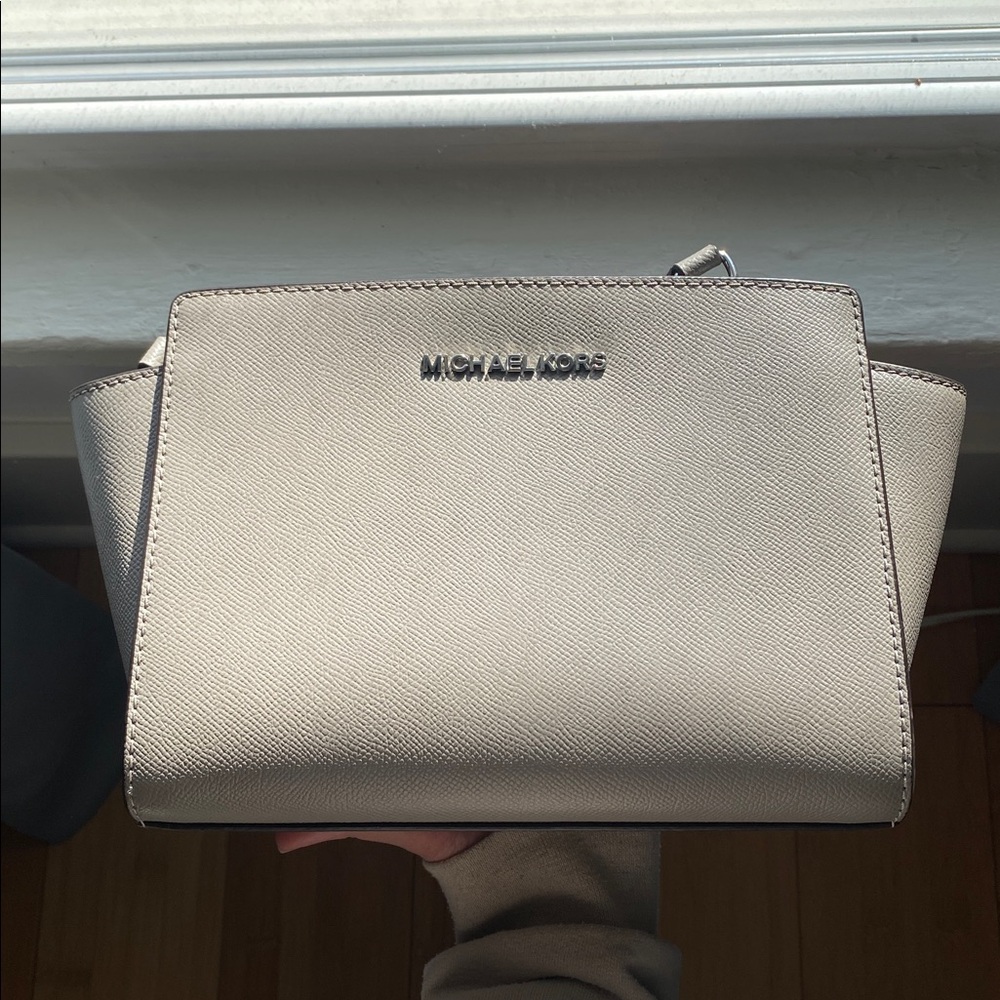 Michael Kors Taupe Crossbody Bag - Picture 8 of 11
